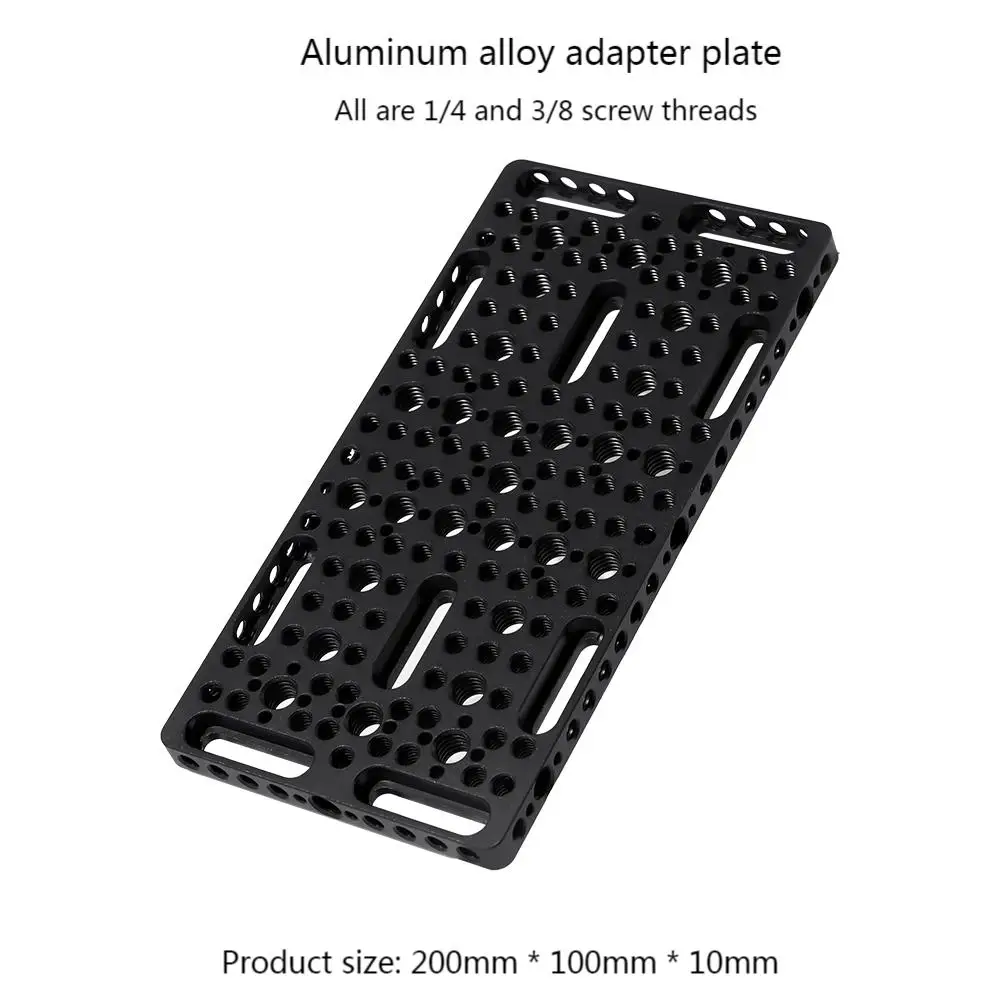 Used for installing cheese board camera cage on guide rail block, 1/4 inch 3/8 inch porous connection quick installation board