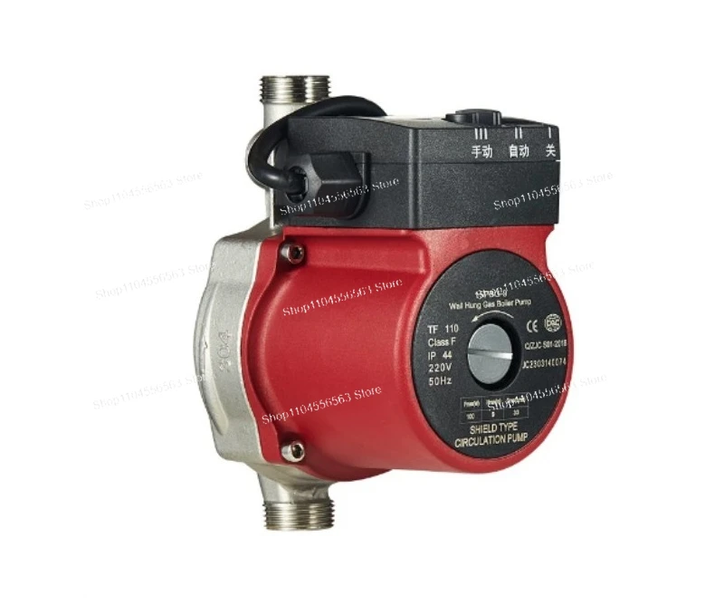 Stainless Steel Silent Booster Pump, Automatic Solar Floor Heating Circulation Pump 3-Speed 110-240V