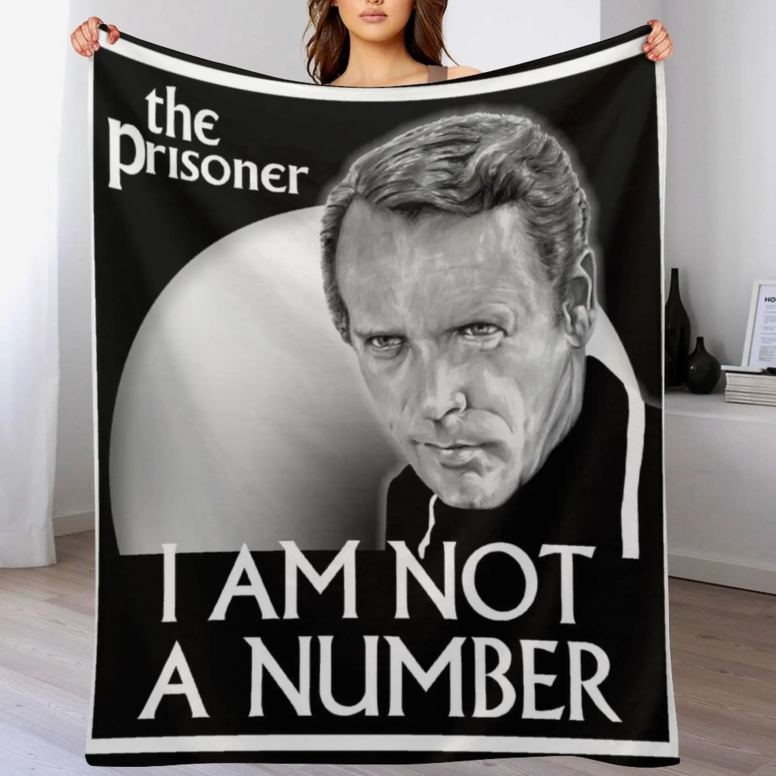 The Prisoner I AM NOT A NUMBER Throw Blanket Multi-Purpose Giant Sofa Blankets For Bed Heavy Blankets