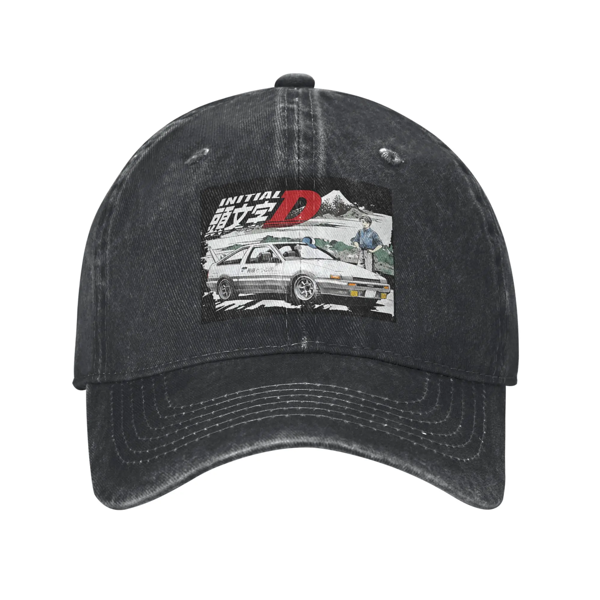 Initial D Deep Forest Drifting AE86 Takumi Raceway Fashion Baseball Cap  Comfortable Men's Caps  Holiday Trip Men's Caps
