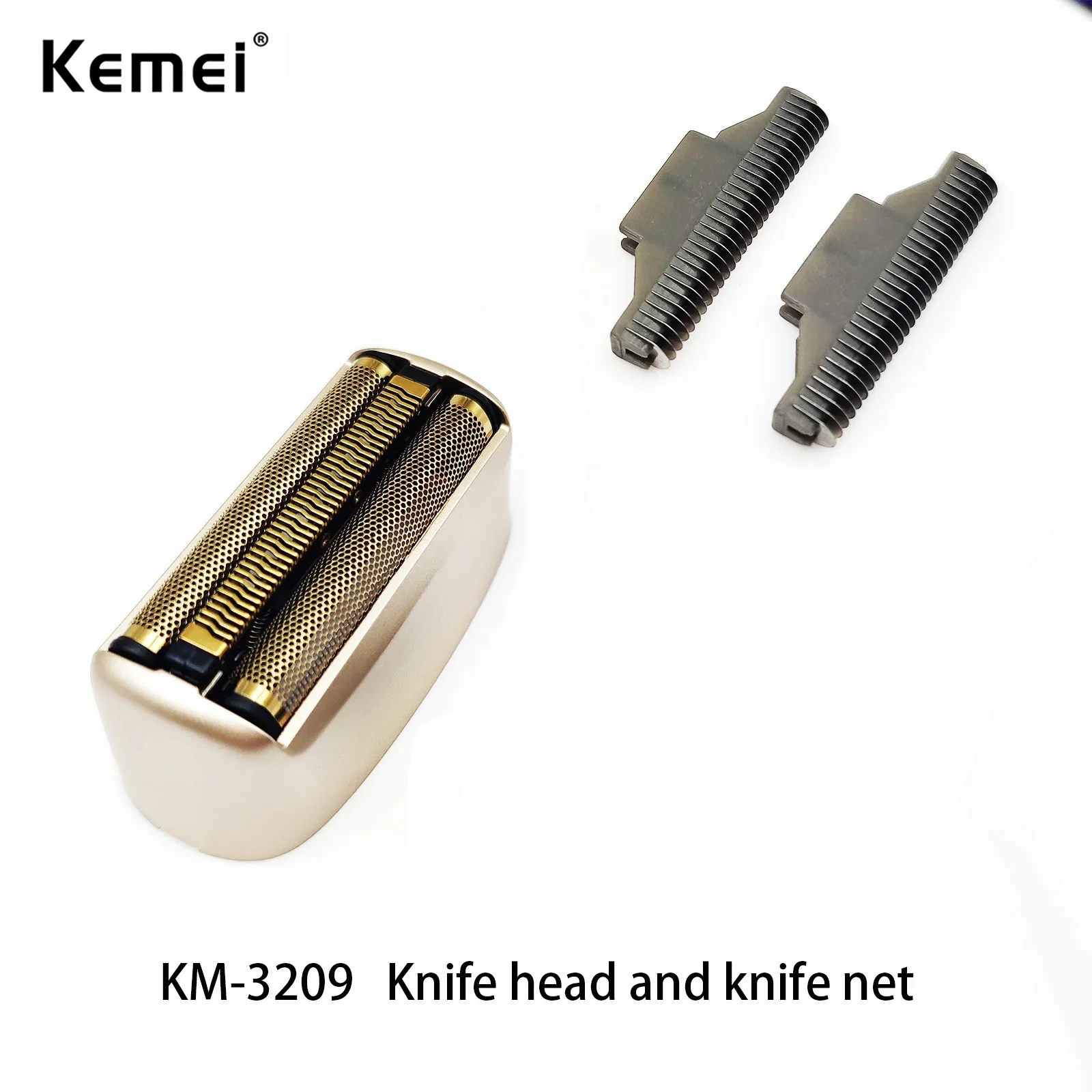 Kemei KM-3209 professional electric shaver accessories, genuine blade head and blade mesh replacement parts