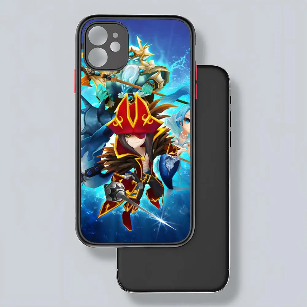 Game Summoners War Sky Arena Phone Case Matte Transparent Back For IPhone 16 15 14 13 12 11 Pro Max X XR XS 8 SE Mini Plus Cover