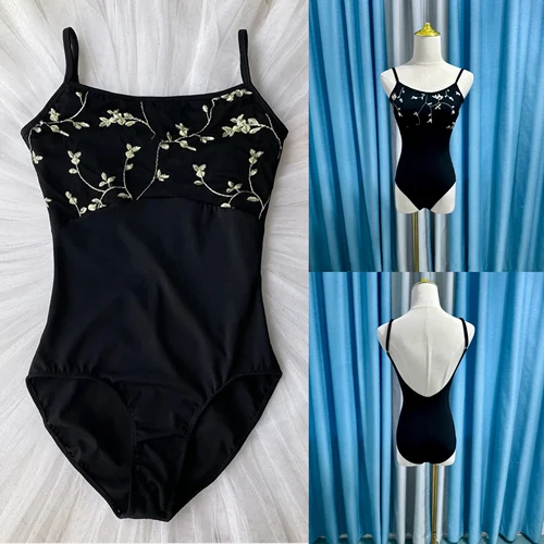 Leotardo de Ballet de práctica diaria para mujer, nuevo estilo, equipo de gimnasia, ropa de baile, leotardo de Ballet con impresión avanzada para adultos