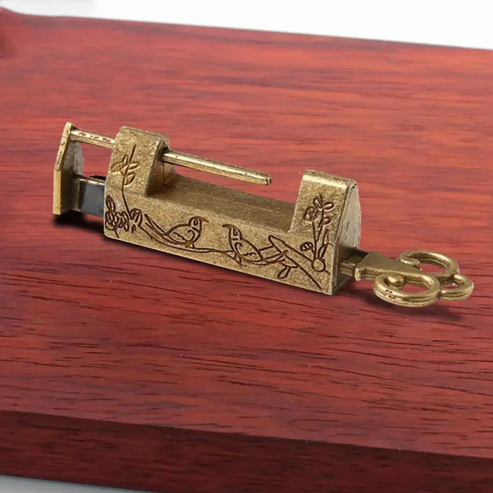 Unique Drawer Padlock  High Hardness Elegant Suitcase Padlock  Corrosion Resistant Retro Padlock
