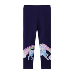 Jumping Meters 2-7T Unicorn Rainbow Autumn Spring Girls Leggings Pants Clothing Full Length Girls Baby Skinny Pencil Pants