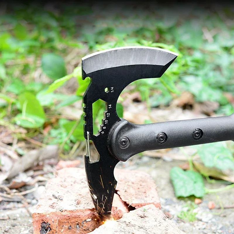 1PCS Outdoor EDC Multi Functional Tactical Axe Camping Survival Tree Chopping Engineer Axe Car Tools
