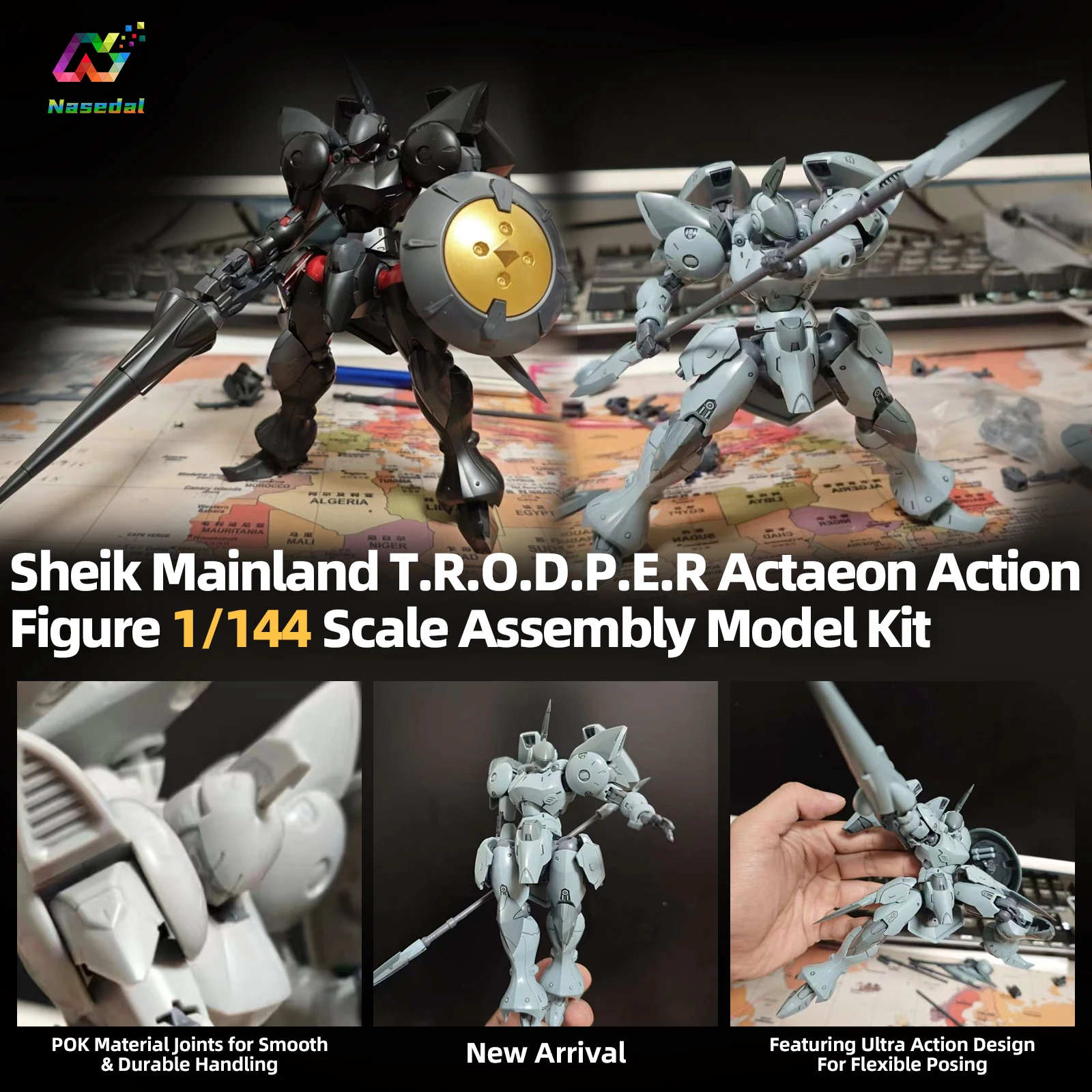 

Sheik Mainland New Arrival T.R.O.D.P.E.R Actaeon Action Figure 1/144 Scale Assembly Model Kit Room Decor Birthday Gift Hobby DIY
