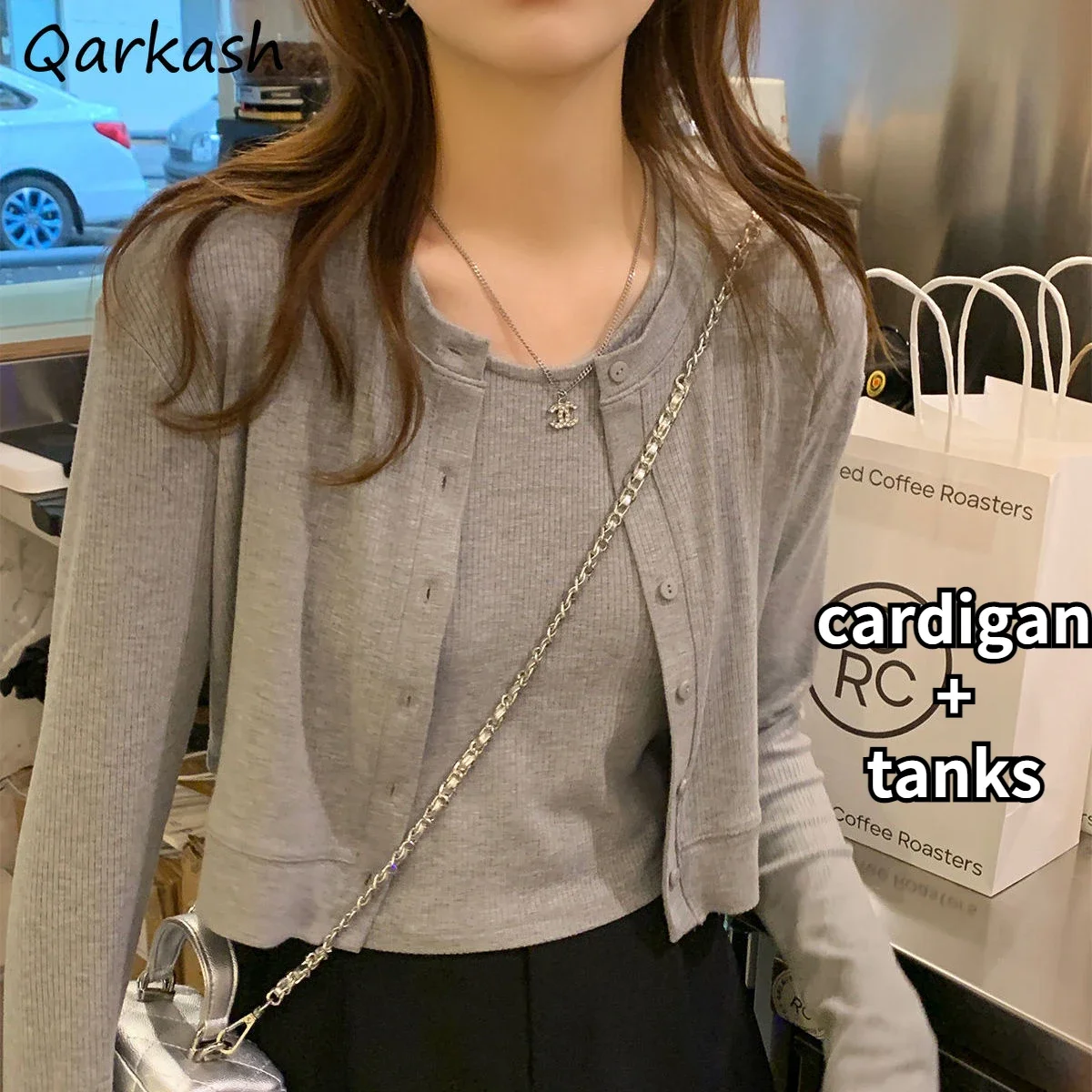 

Sets Women 2 Piece Outfit Simple Slim Leisure Fit Warm Stylish Vintage Clothes Popular Daily Basic O-neck Tender Streetwear Chic