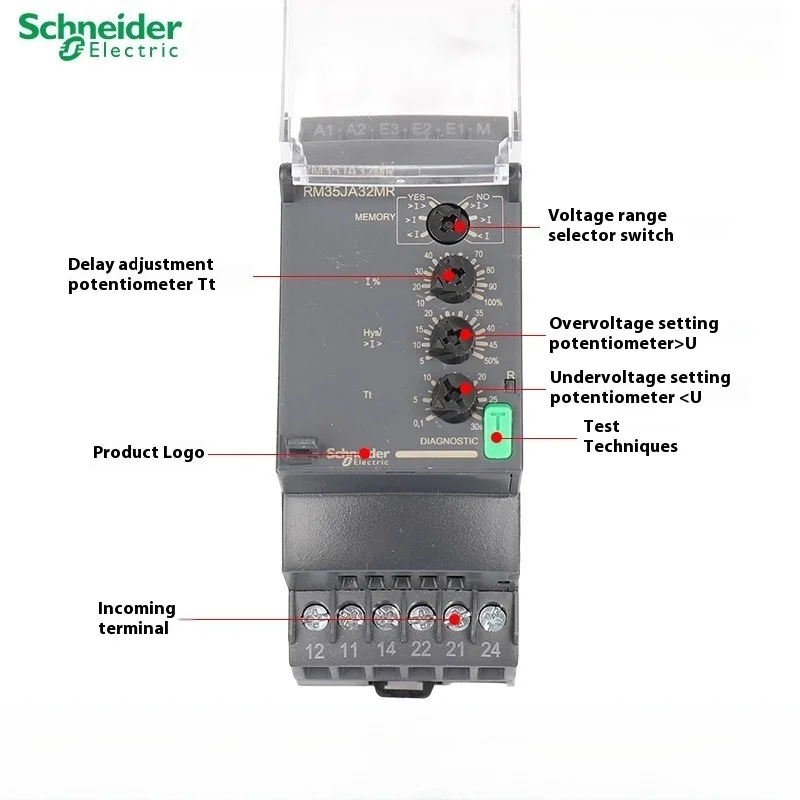 Schneider Electric Time Relay RE22R1KMR RE22R2AMR RM35JA32MR