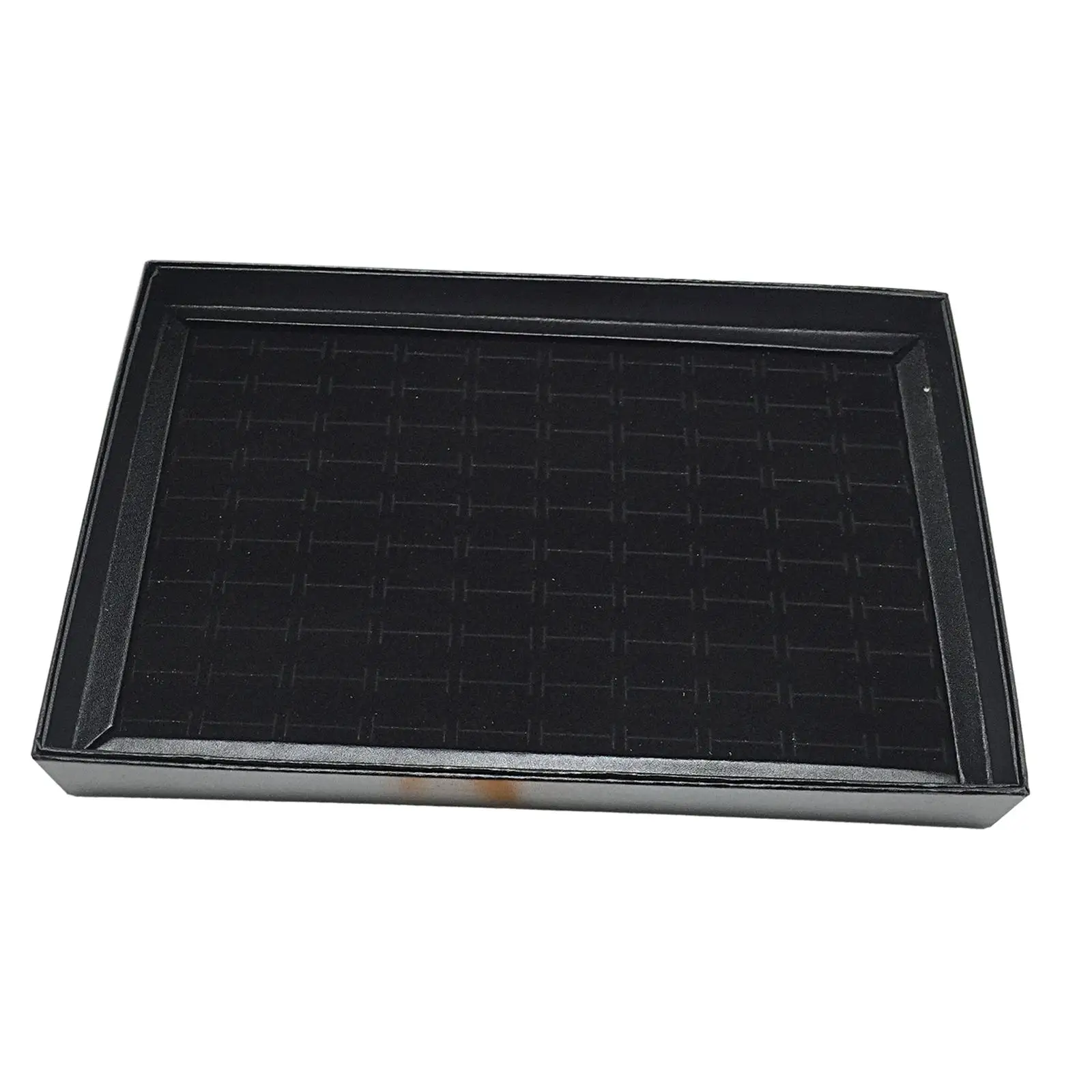 Rings Display Tray Ring Holder Case 100 Slot with Claer Lid Stackable Storage Container Display Case Jewelry Tray Organizer