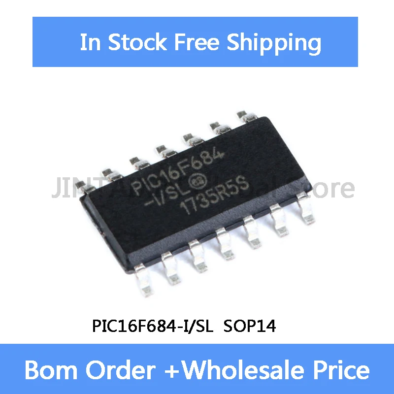 5pcs PIC16F684 -I SL PIC16F684-I SL SOP-14 IC Chip In Stock Wholesale
