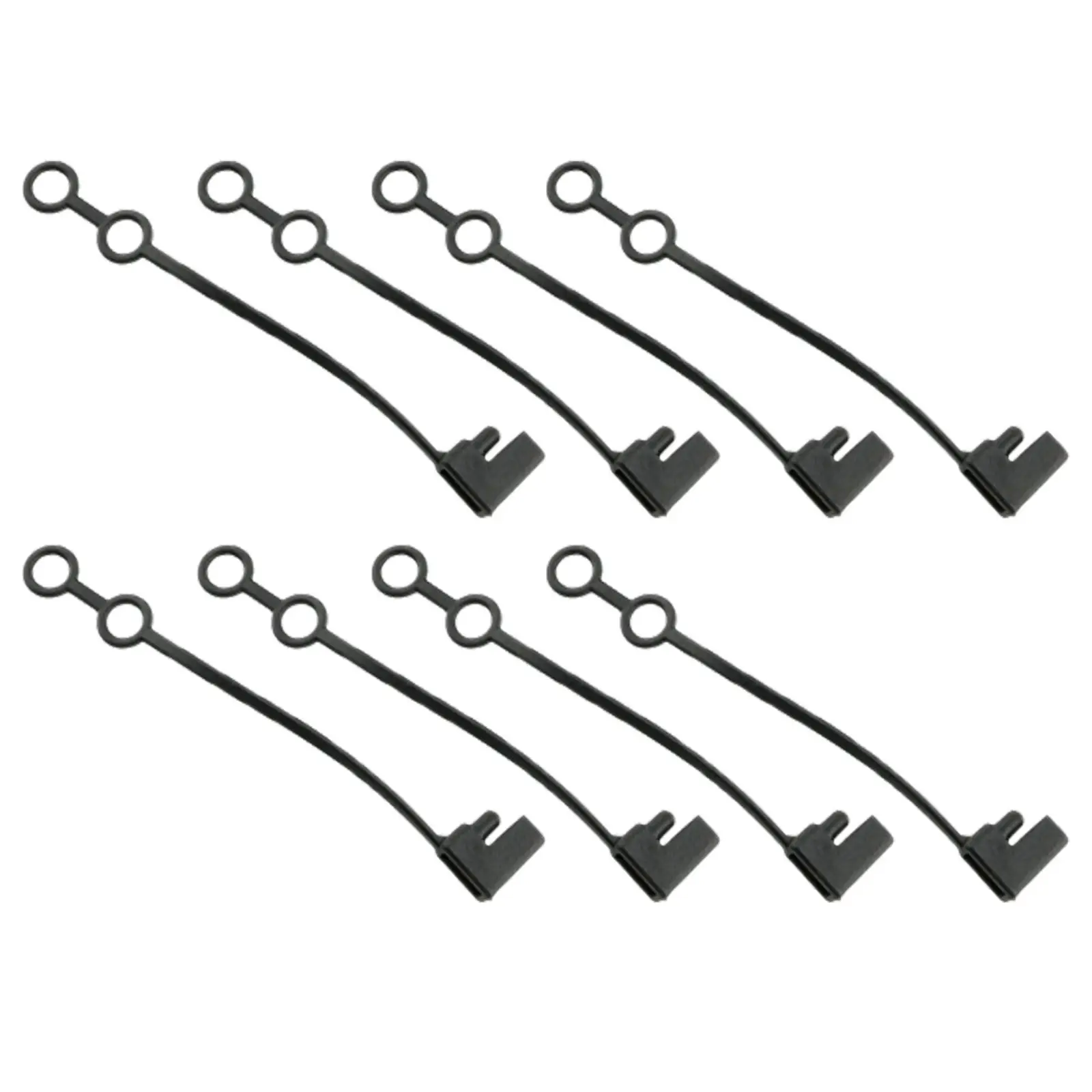 

8Pcs Sae Plug Protective Cover 8Mm Waterproof Dustproof Weatherproof Cap for Automotive Solar Trailer Lights Outdoor Electrical