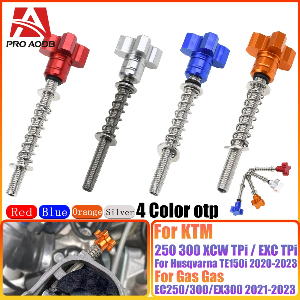 For KTM TPi EXC 300 250 XCW TPi 2018-2023 150 XCW TPI 2020-2023 2022 Motocross TPS Sensor Guard & Fuel Idle Speed Adjuster Screw