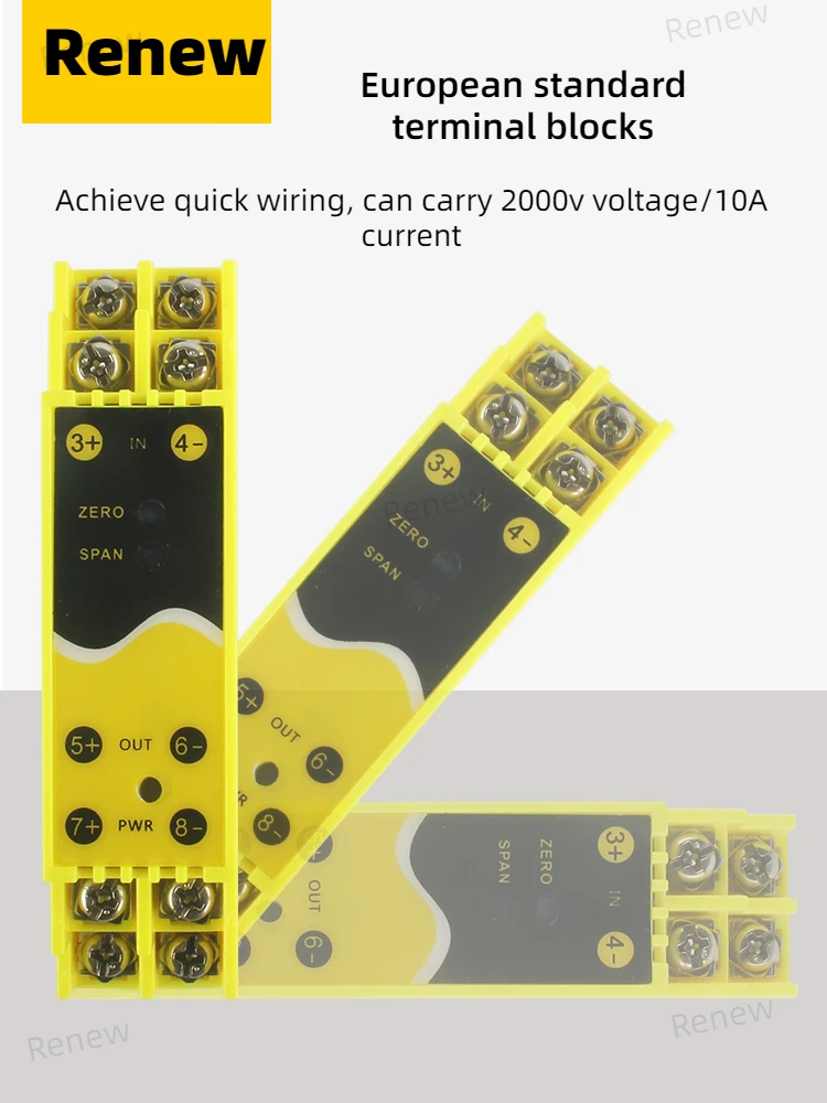 HDH-21 4 20 ma ingresso analogico uscita corrente in tensione converti 420ma Rail modulo Din 05v a 420ma isolatore di segnale