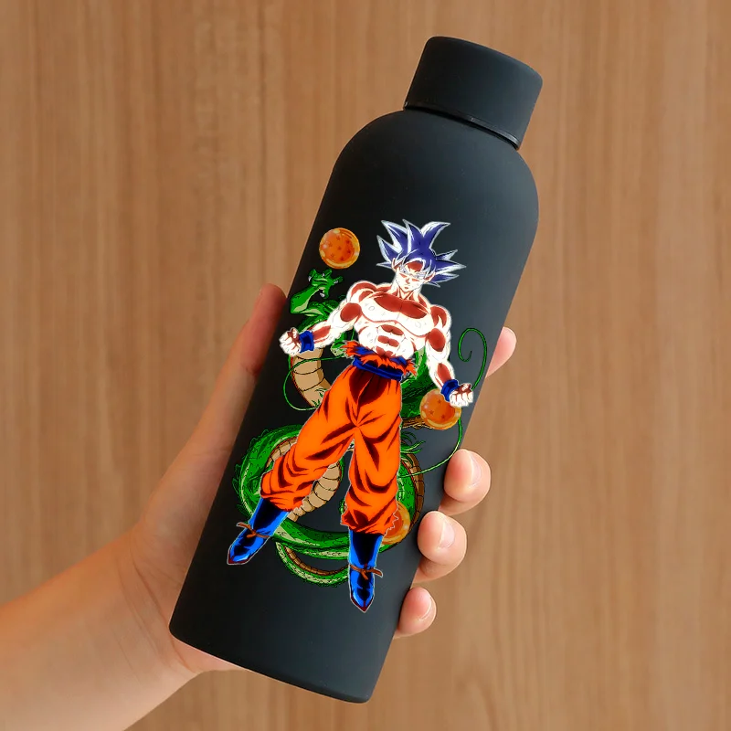 Dragon Ball 500ML Stainless Steel Thermos Cup Goku 4color Double Layer Vacuum Rubber Paint Sport Small Mouth Ice Water Bottle view 5