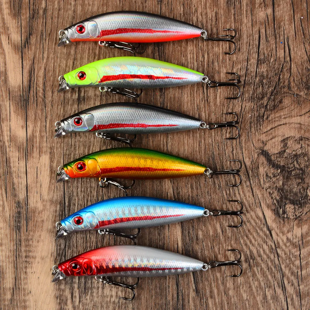 6Pcs Sinking Minnow…