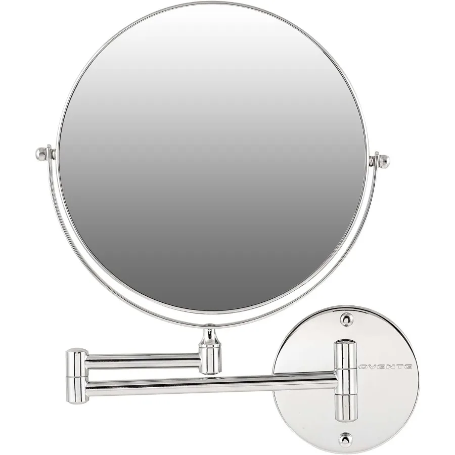 9 Specchio per trucco da parete con ingrandimento 1X 7X Design bifacciale per vanità da bagno Braccio girevole regolabile a 360° Extenda
