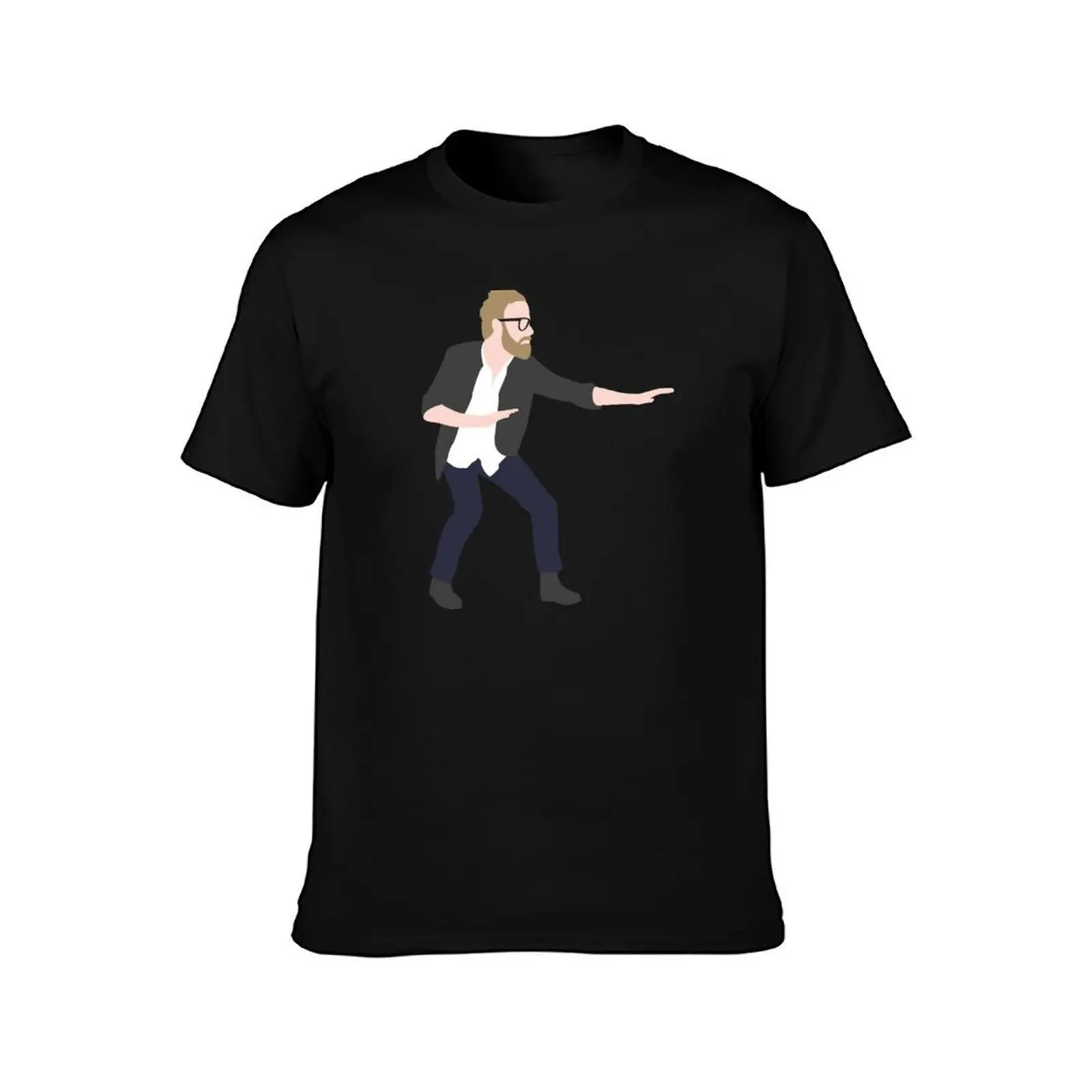 Pre-show Defensive Crouch - Matt Berninger - The National T-Shirt Moisture Control Sports Tee T-Shirt