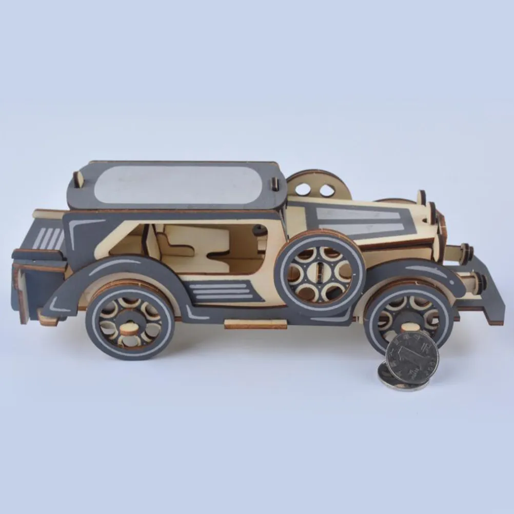 

1Pcs 3D Wooden Puzzle Board DIY Creative Simulation Car Shape Perfect Gift for Kids Develop Hand-Eye Coordination Intelligence