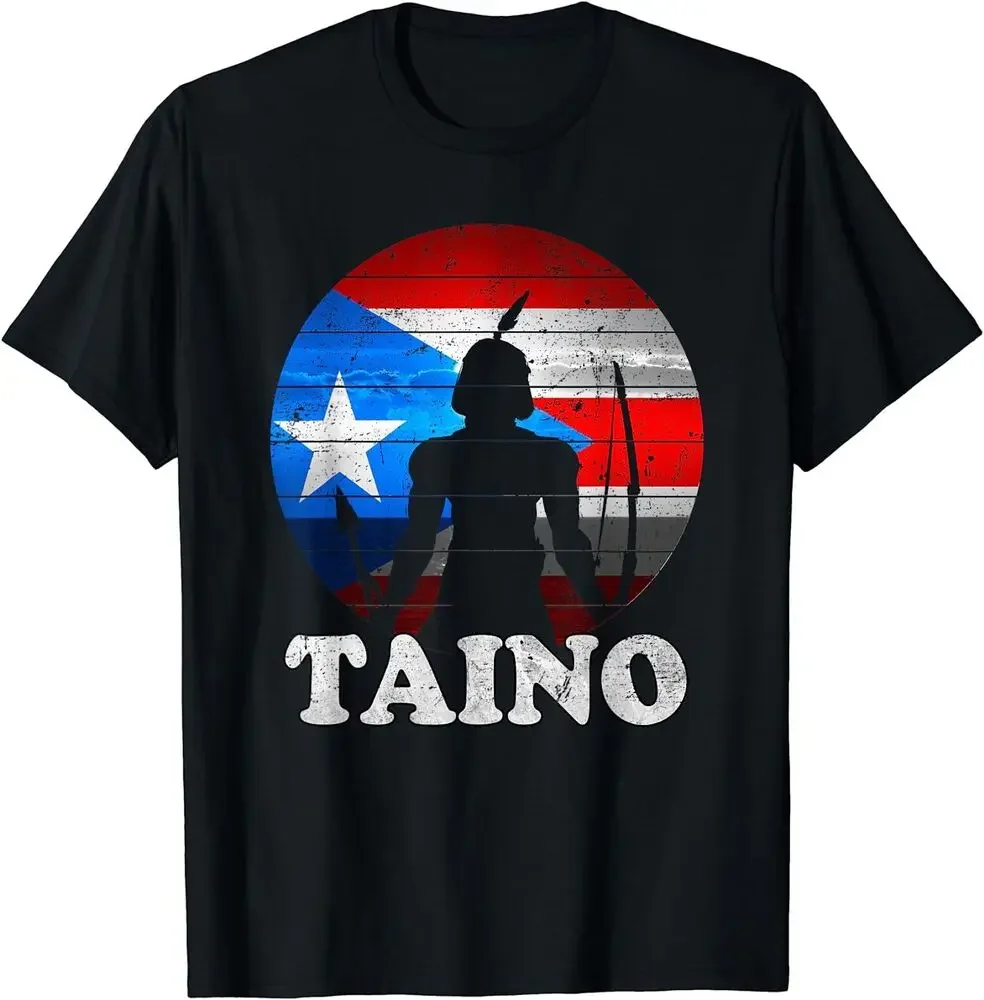 Puerto Rican Flag Taino Sun Borinquen Borikua T-Shirt   Tees High Quality 100%Cotton Short Sleeve