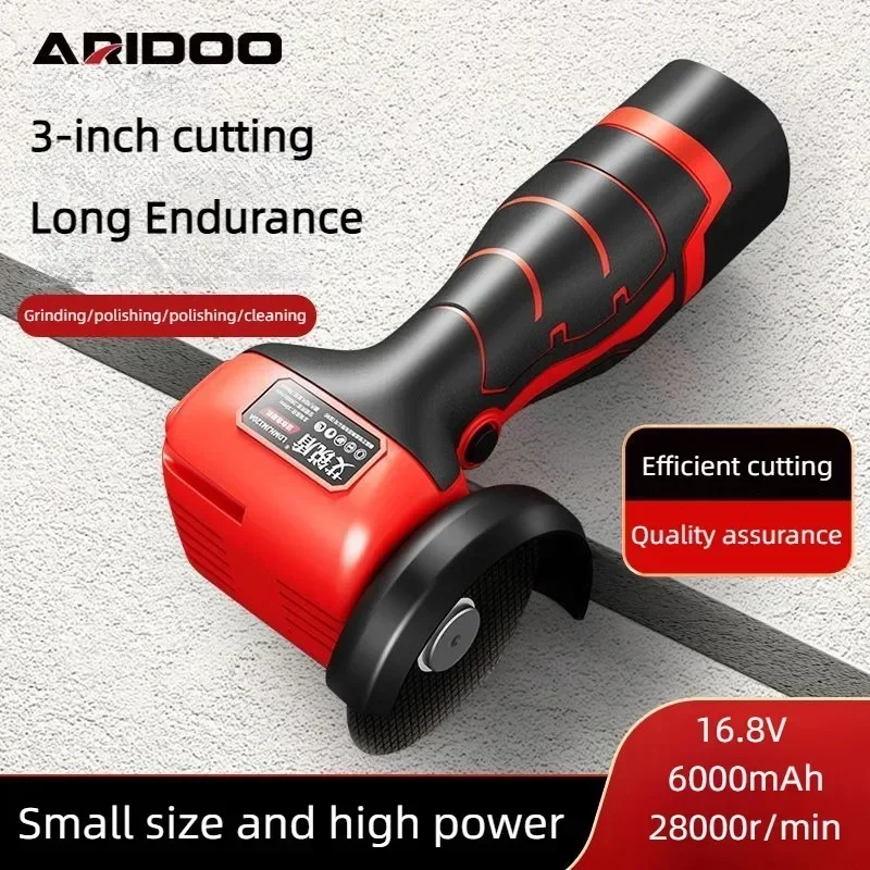 16.8V Brushless Angle Grinder 28000RPM Rechargeable Grinding Tool Cordless Polishing Machine Diamond Cut Grinder Electric Tool