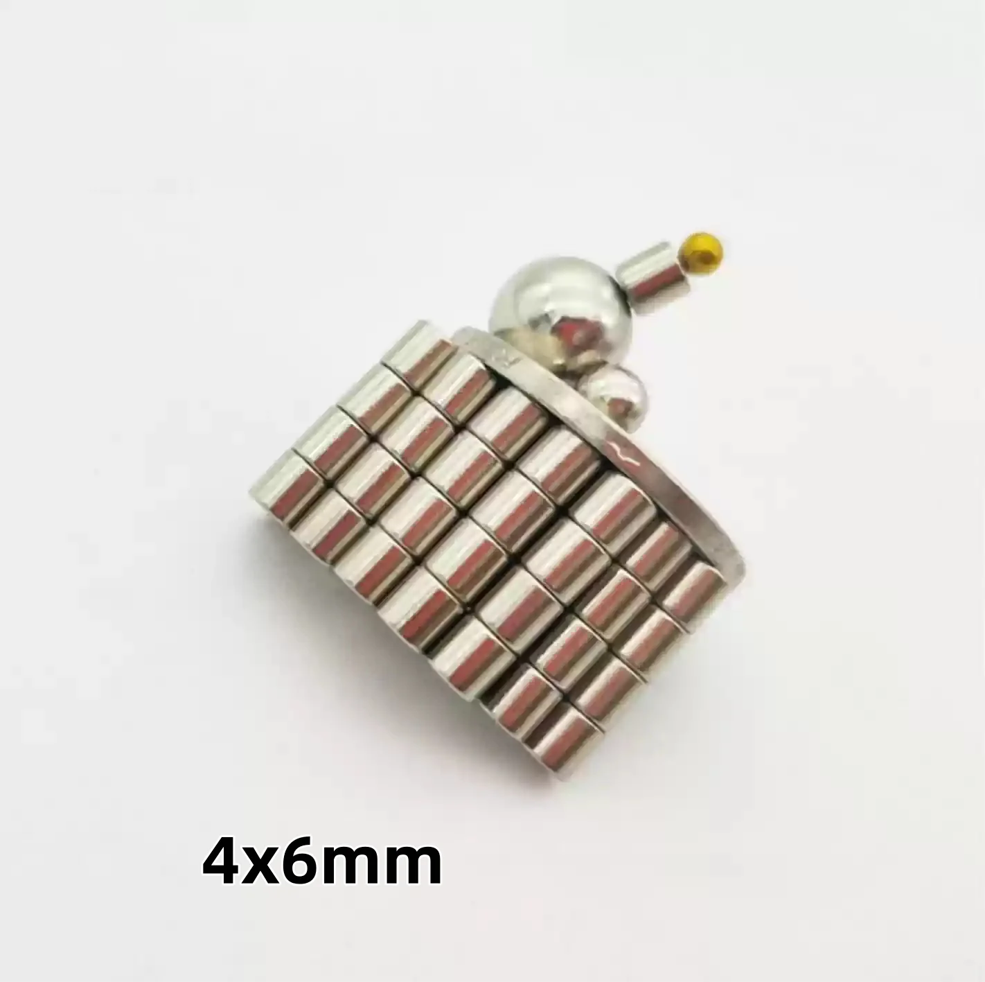 4x6mm Round magnets can be flexibly used for refrigerator attachment, office document fixing and DIY crafts 4x6mm