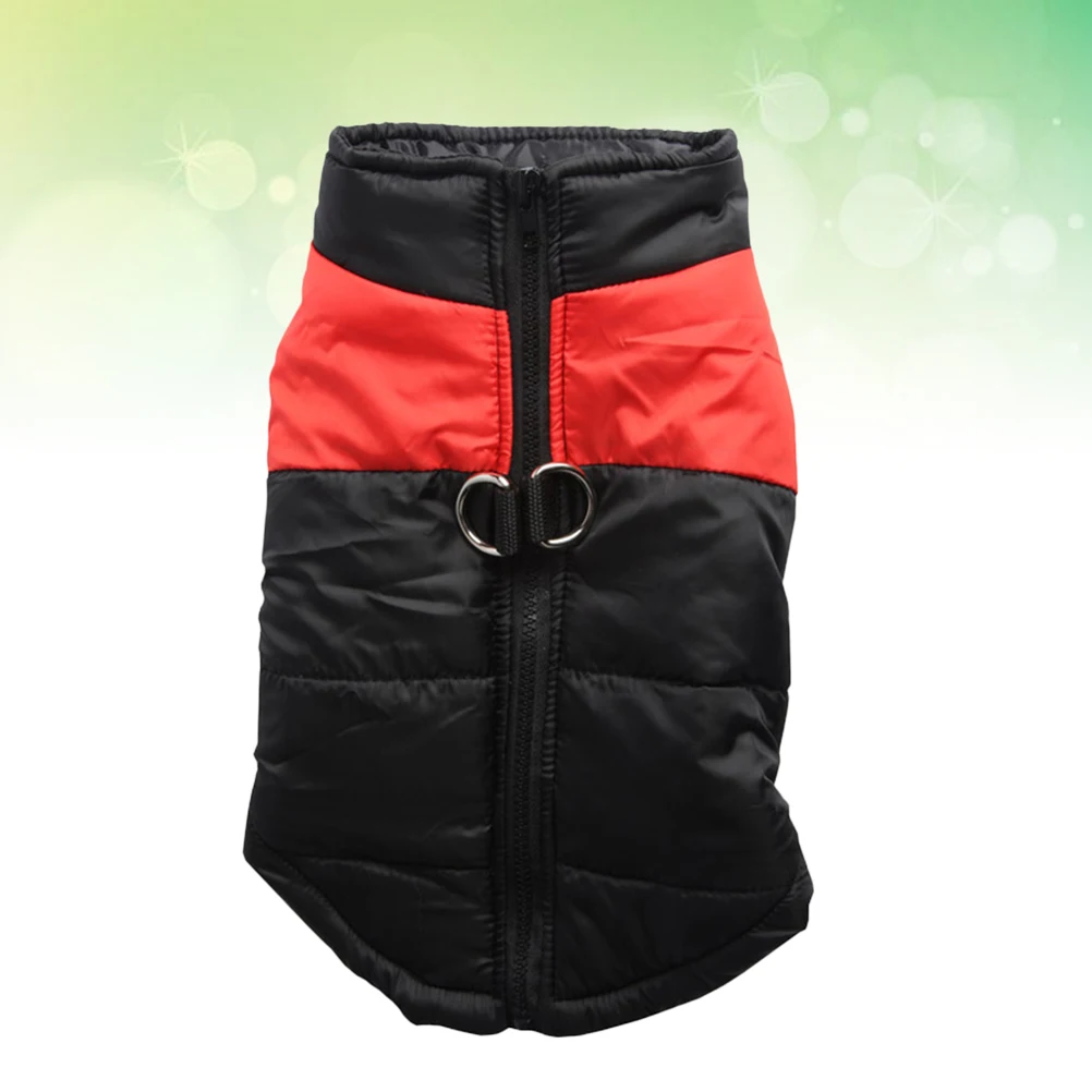 

1Pcs Pet Autumn Winter Warm Cotton Waistcoat Dog Cat Vest Zipper Closure for Outdoor Walking Festival Party Photography Apparel