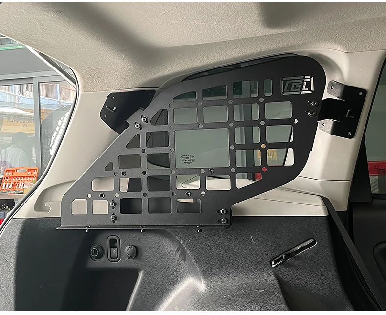 Per Subaru Forester SJ 2014-2018 Side Window Shelf Car Rear Trunk detriti Rack staffa Storage Molle panel