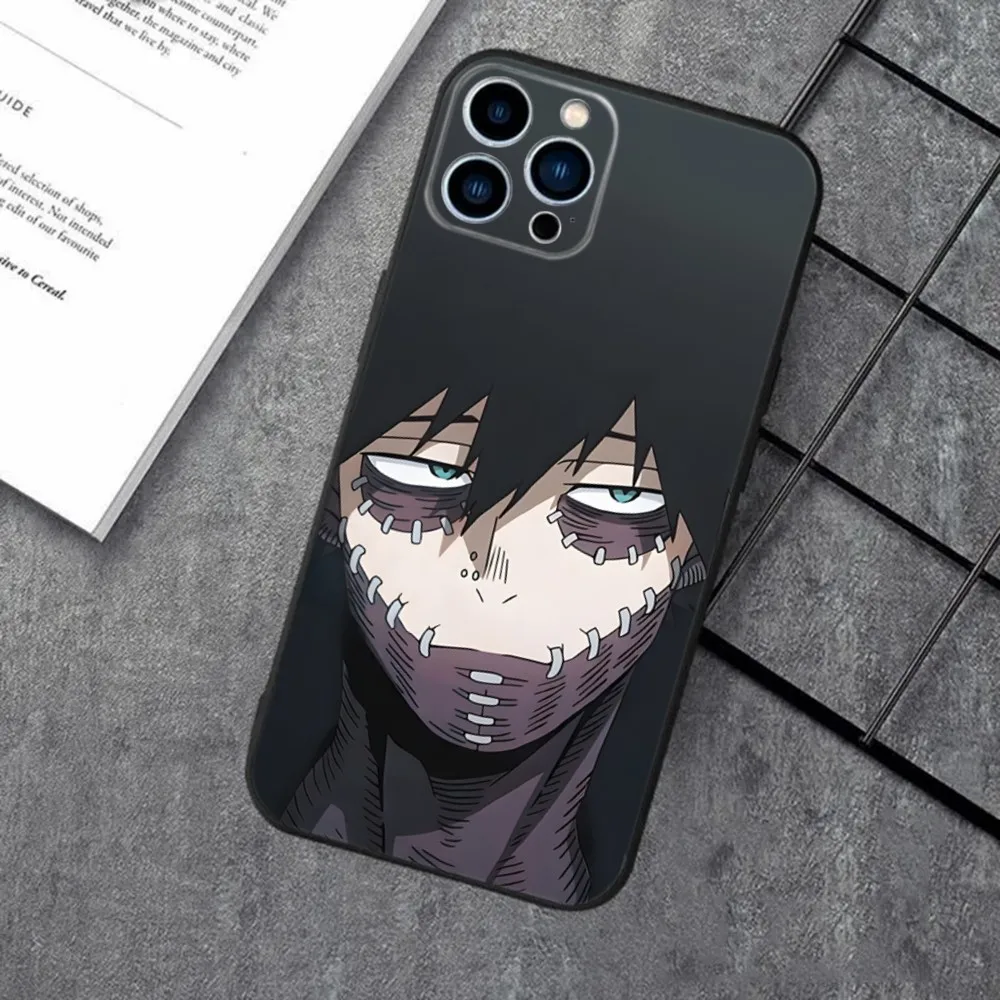 Dabi Touya Todoroki Phone Case For iPhone 16,15,14,13,12,11,XS,XR,X,8,7,Pro,Max,Plus,mini Silicone Black Cover