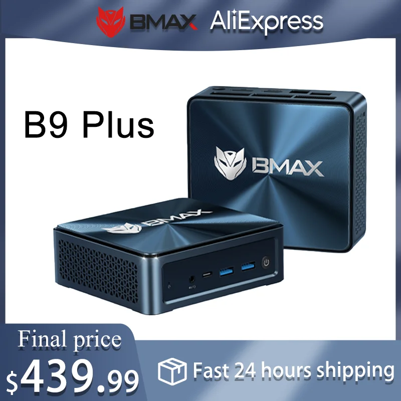

Мини-ПК BMAX B9 Plus | i5-1250P (12C/16T) | 24 ГБ+512 ГБ | Win11 Pro | 4K Тройной Дисплей | Wi-Fi 6. | БТ 5.2 | Thunderbolt 4