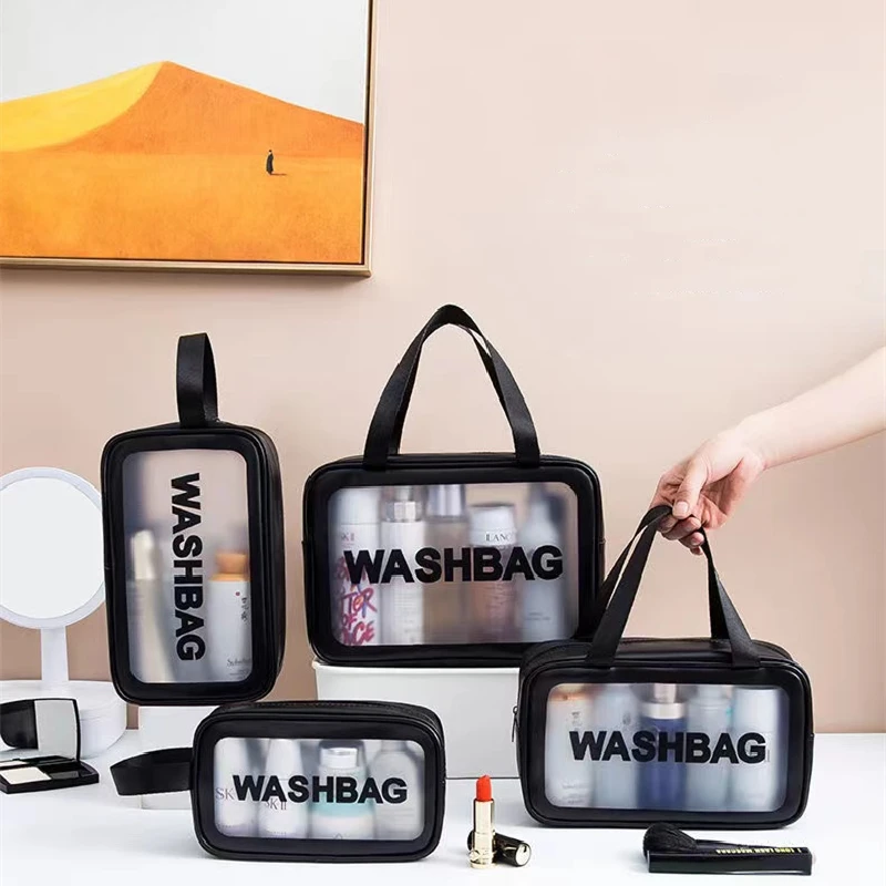 

Portable Women Travel Wash Bag Female Transparent Waterproof Makeup Storage Pouch Large Capacity Cosmetic Organizer Beauty Case