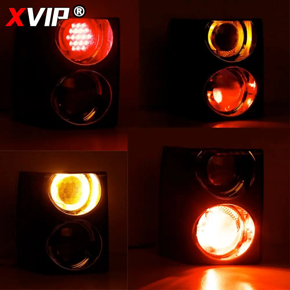 XVIP الجانب الأيسر الضوء الخلفي أحمر/أسود الفرامل الخلفية LED مصباح أضواء الإشارة لاند روفر رينج روفر رواج L322 02-09 نسخة الاتحاد الأوروبي/الولايات المتحدة الأمريكية