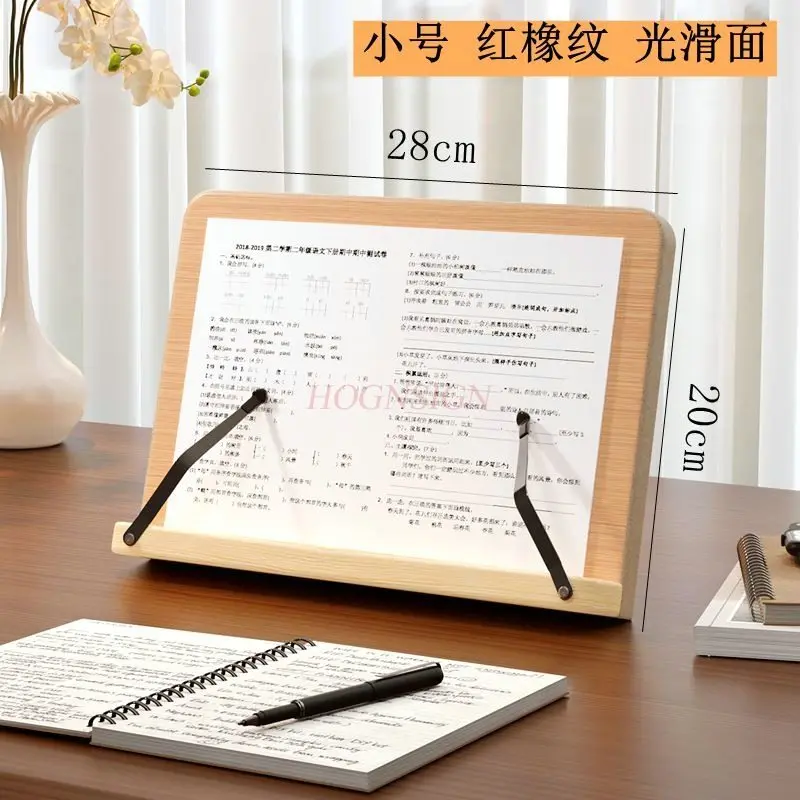 

1pcs Reading rack, reading bookshelf, computer stand, support frame, wooden bookshelf, desktop bookshelf, book holder, book