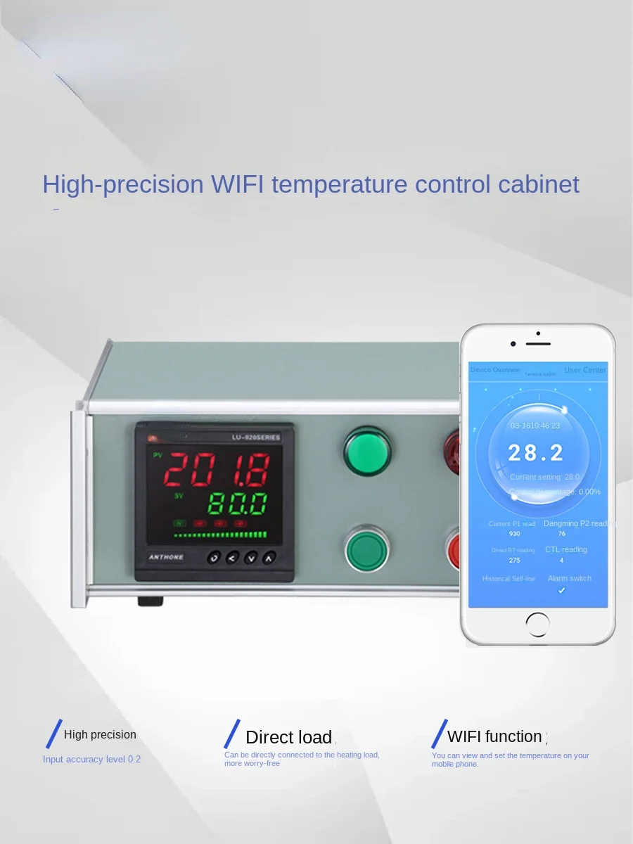 

IoT Temperature Control Box Direct Connection Load Thermostatic Controller Mobile Phone Remote Monitoring WiFi Temperature