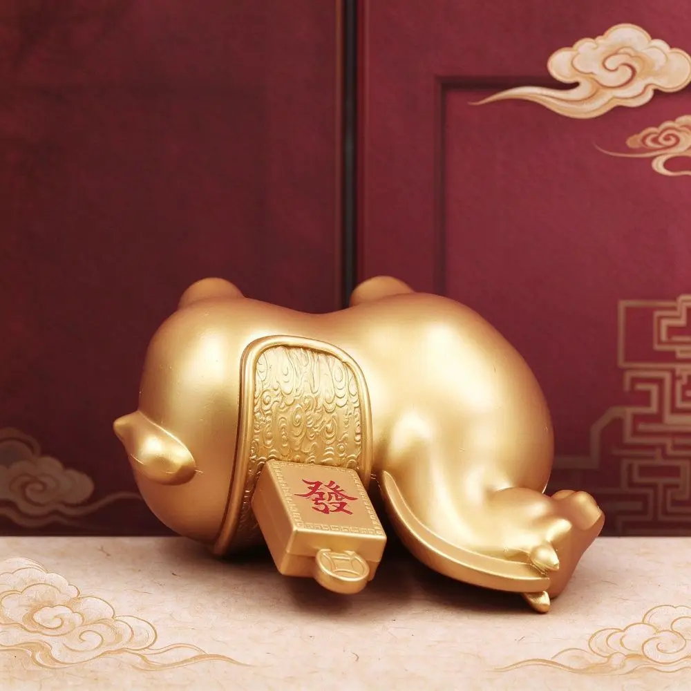 Light Luxury Style Horse Figurine Creative Gold Ingot Horse Statue Tabletop Lucky Meaning Gold Ingot Horse Ornaments Office