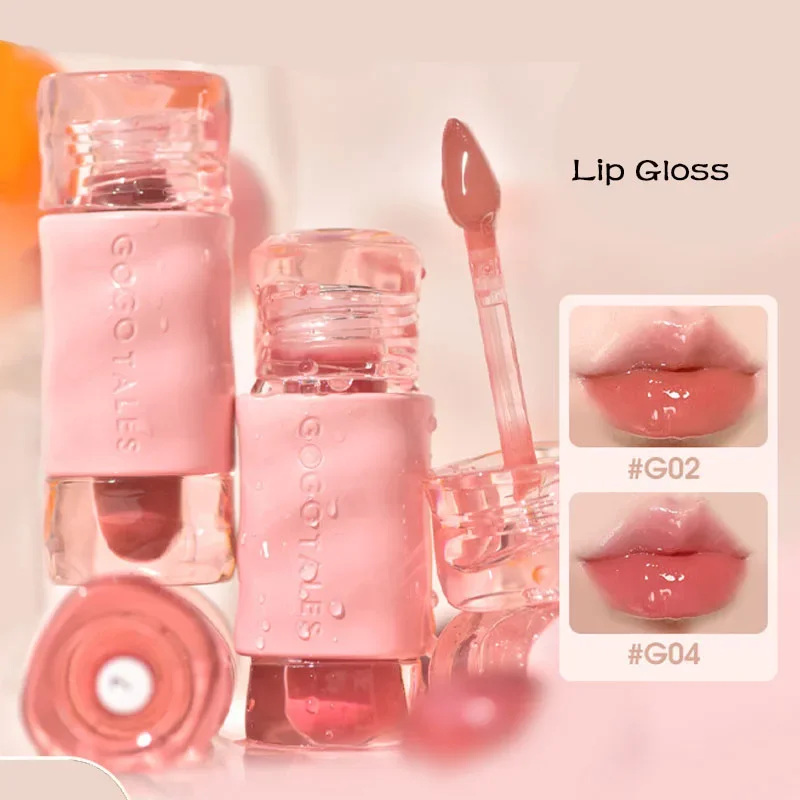 GOGOTALES Big Ice Bucket Lip Serum Lip Gloss Lip Glaze Moisturizing Hydrating Dead Skin Peeling Lip Mirror Lipsticks Cosmetics