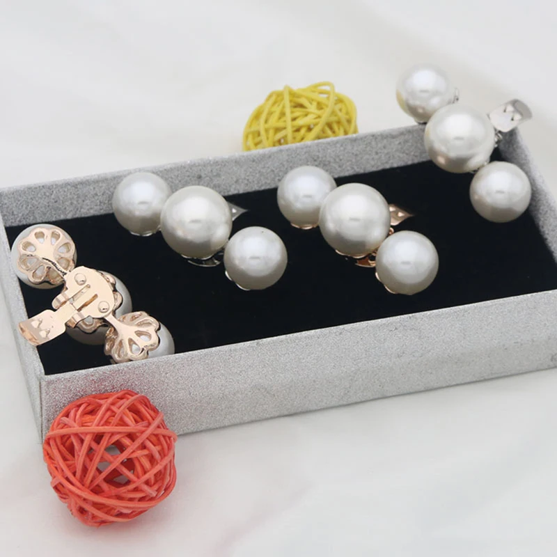 1Pc Lady Shoe Pearl Clip Decorative Clips Wedding Women Bride High Heel Removable Charm Buckle Clamp Ozdoby do butów — zdjęcie 5