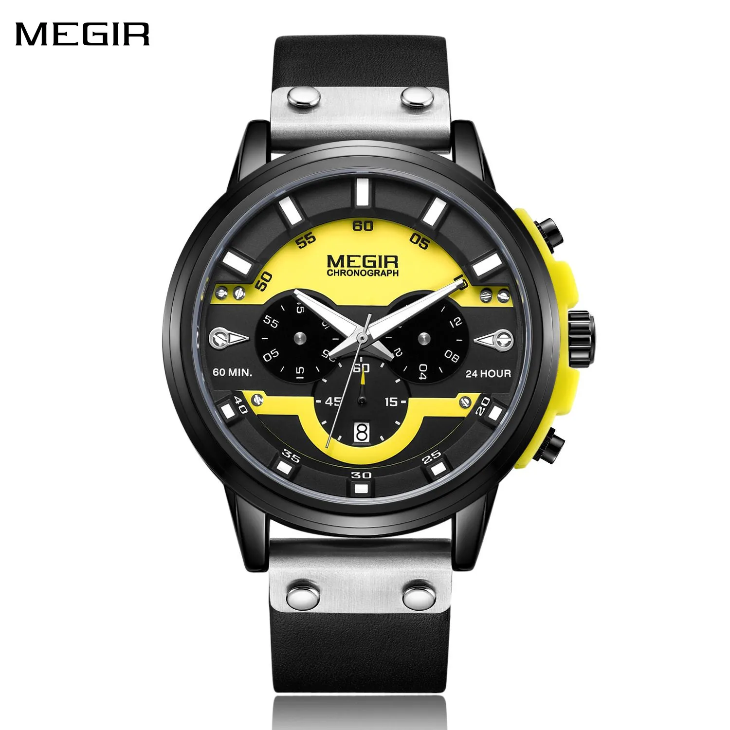 

MEGIR Fashion Military Watches for Men Luxury Quartz Sport Wrist Watch Calendar Luminous ​Waterproof Man Clock Chronograph 2080