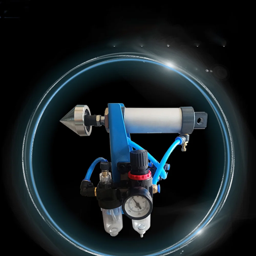 Posicionador de dedal Conjunto para Soldagem Girar, Dispositivo de aperto superior Tailstock pneumático, Ponta Montar, Jacking Dispositivo