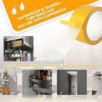 Extra Powerful Double Sided Adhesive Super Strong Double Sided Tape Non-slip Waterproof Translucent Mesh Tape Kitchen Bathroom 5