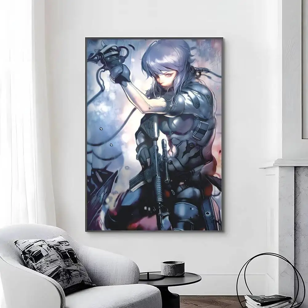 Affiches autocollantes en papier imprimé, dessin animé G-Ghost In The Shell, pour la maison, le salo