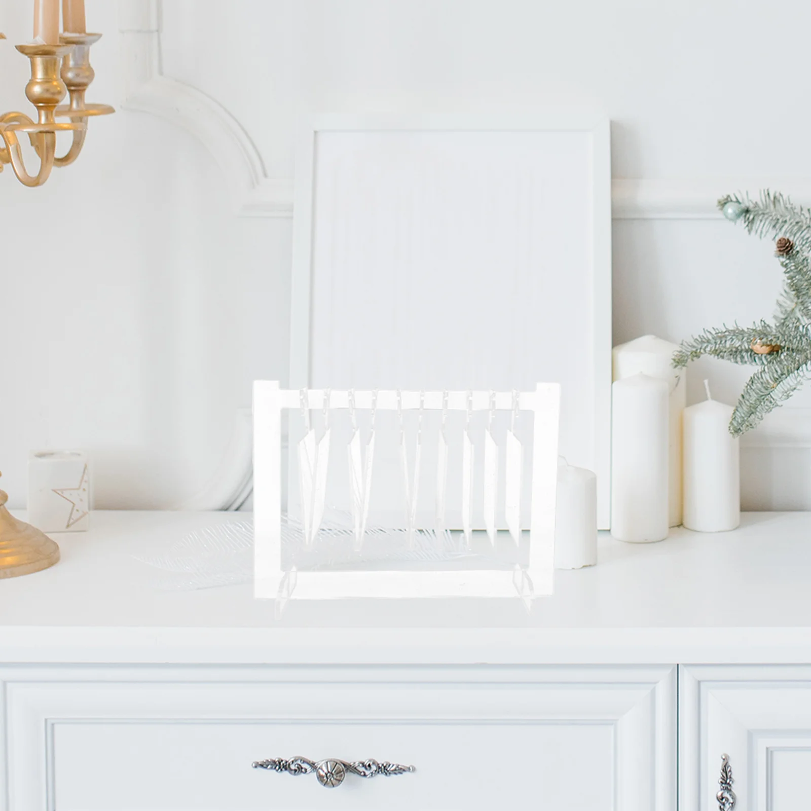 

1Set Manicure Display Frame Delicate Design Portable Storage for Home and Shop Decoration Nail Organizer Nail Tips Display Board