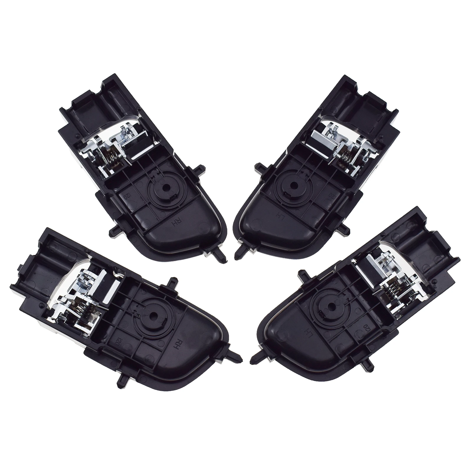 Chrome Inside Interior Door Handle 4Pcs LH RH For HYUNDAI I20 2008 2009 2010 2011 2012 2013 2014 2015 82610-1J000,82620-1J000