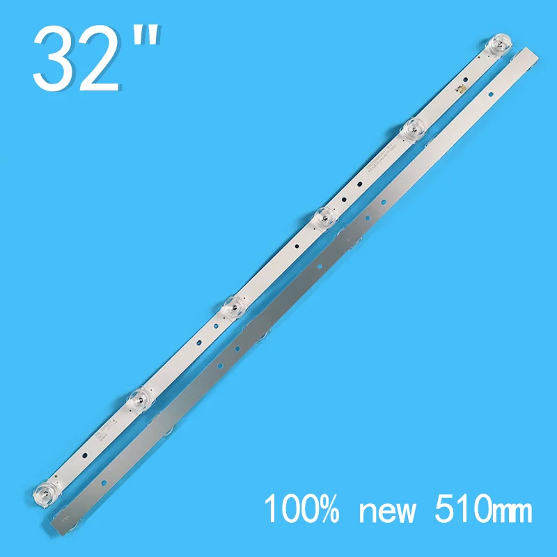 New 2PCS/lot 510mm 6LEDs  For 32