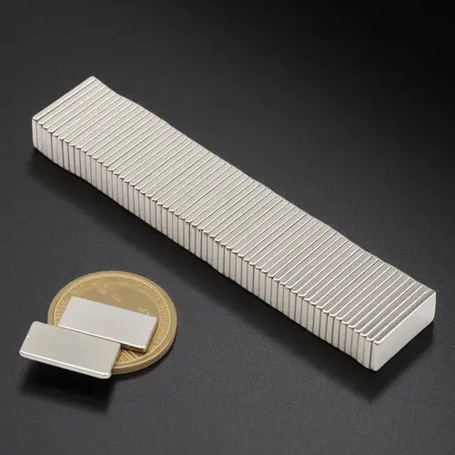 Imagen 2 del producto Imán súper fuerte de 20x10x2mm, bloque N35, imán magnético de neodimio NdFeB, imanes de disco potentes, imanes para refrigerador