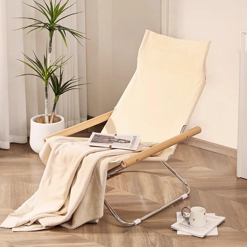Modern Portable Folding Chairs Comfortable Chaise Lounges Ergonomic Armchairs for Living Room Backrest Recliner Chair Furniture