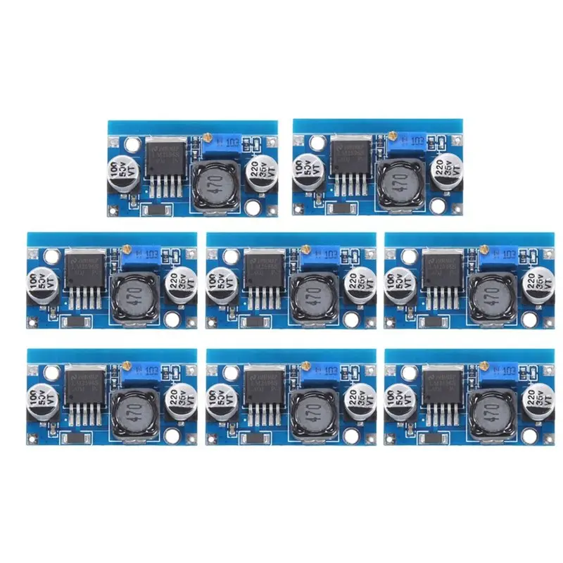 [LXYA68Z!] LM2596S DC-DC Step-Down Power Supply Module 8PCS 3A Adjustable 1.5-35V Power Supply Module Step-Down Module