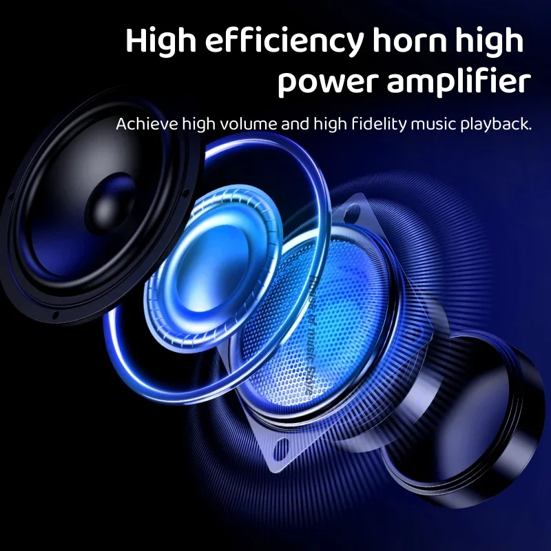 New 120W High-Power Heavy Subwoofer Loud Pa Sound Systems Outdoor Speakers Portable Multi-Functional Wireless Karaoke Speakers