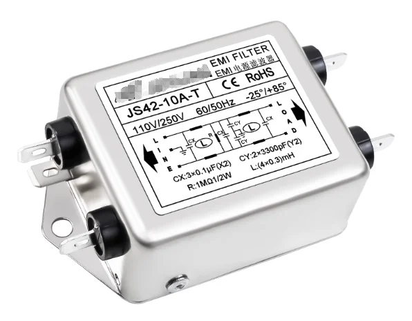 Power filter dual stage JS42-10A-T JS42-20A-T 220V purification interference