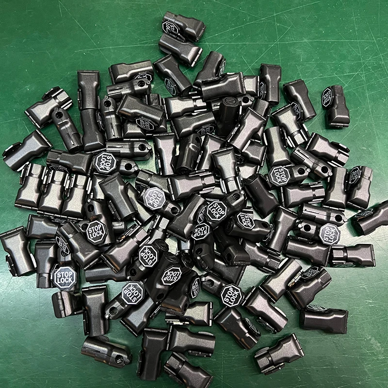 100 pcs/Bag Red/Black 6mm EAS Security Tag stop lock hook security display hook Anti Theft Stoplock